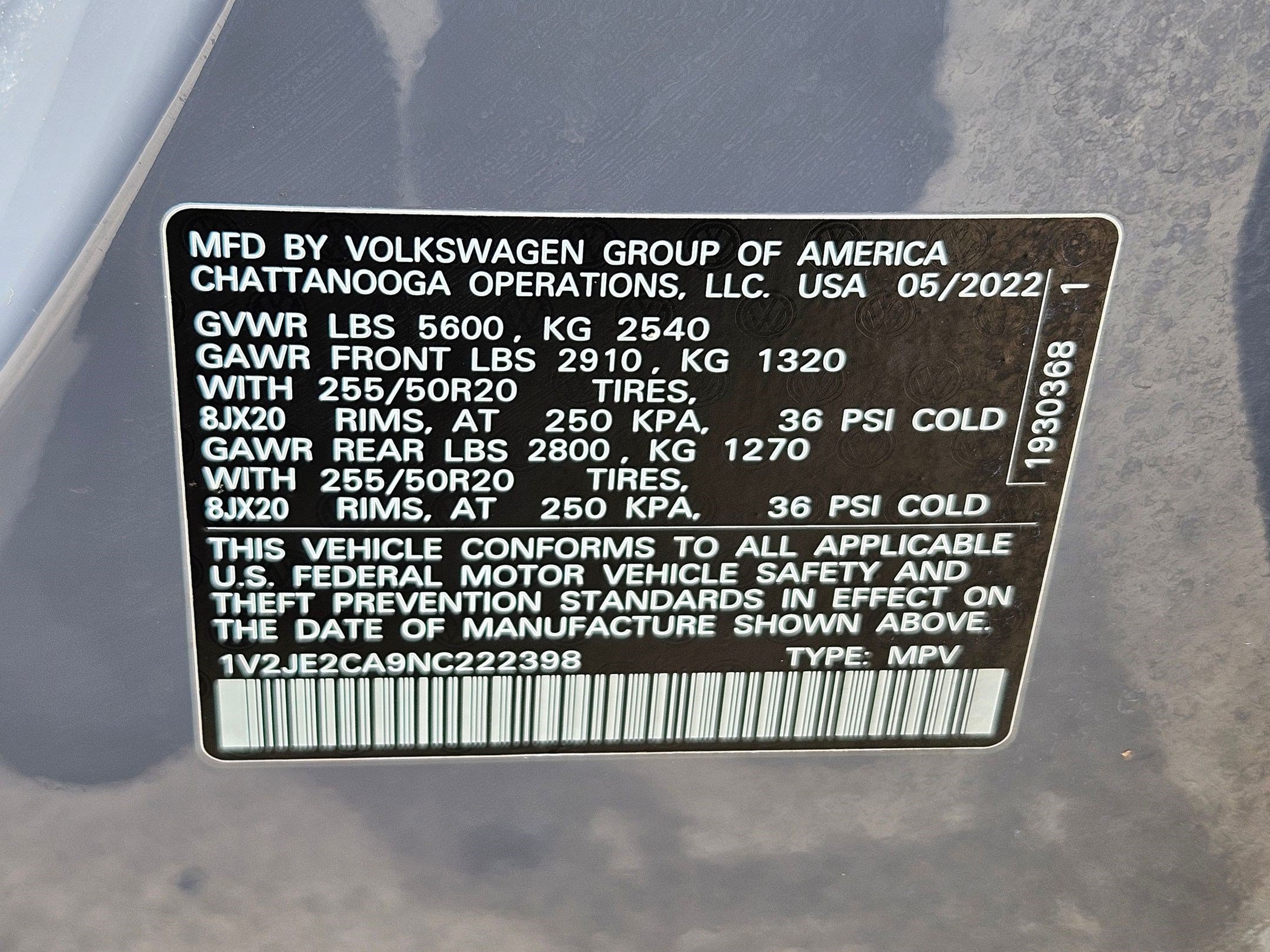 Used 2022 Volkswagen Atlas Cross Sport SE FWD image 35