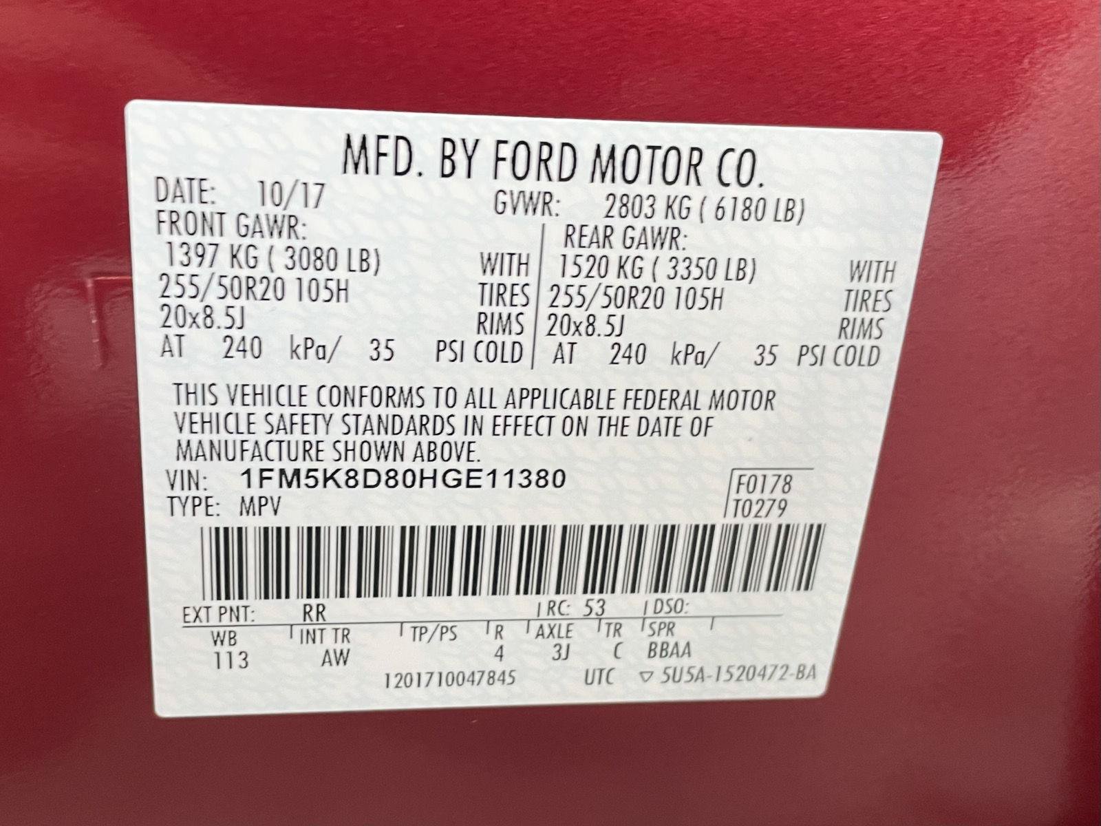 Certified 2017 Ford Explorer XLT w/ Equipment Group 202A AWD/4WD image 35