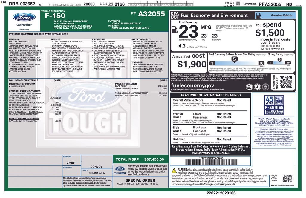 Certified 2023 Ford F150 Limited AWD/4WD image 47