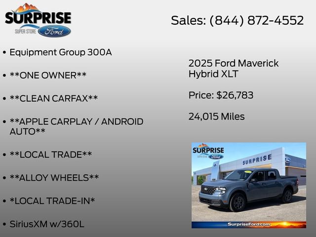 Certified 2025 Ford Maverick XLT FWD image 7