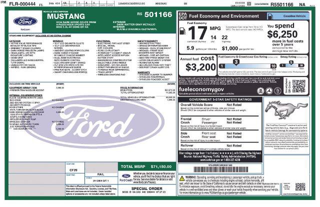 Certified 2024 Ford Mustang Dark Horse w/ Dark Horse Handlin Package RWD image 6