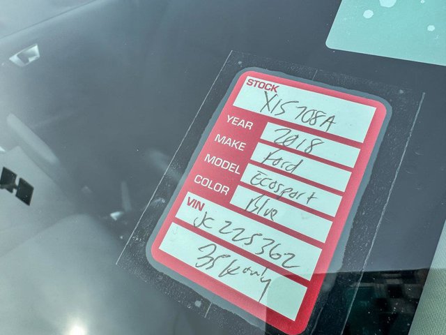 Certified 2018 Ford EcoSport SE w/ Interior Protection Package image 35