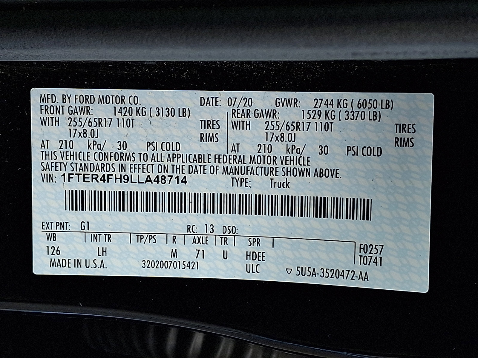 Certified 2020 Ford Ranger XLT w/ Equipment Group 301A Mid AWD/4WD image 27