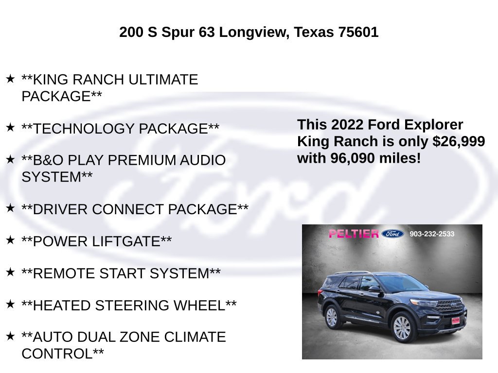 Certified 2022 Ford Explorer King Ranch w/ Premium Technology Package AWD/4WD image 20