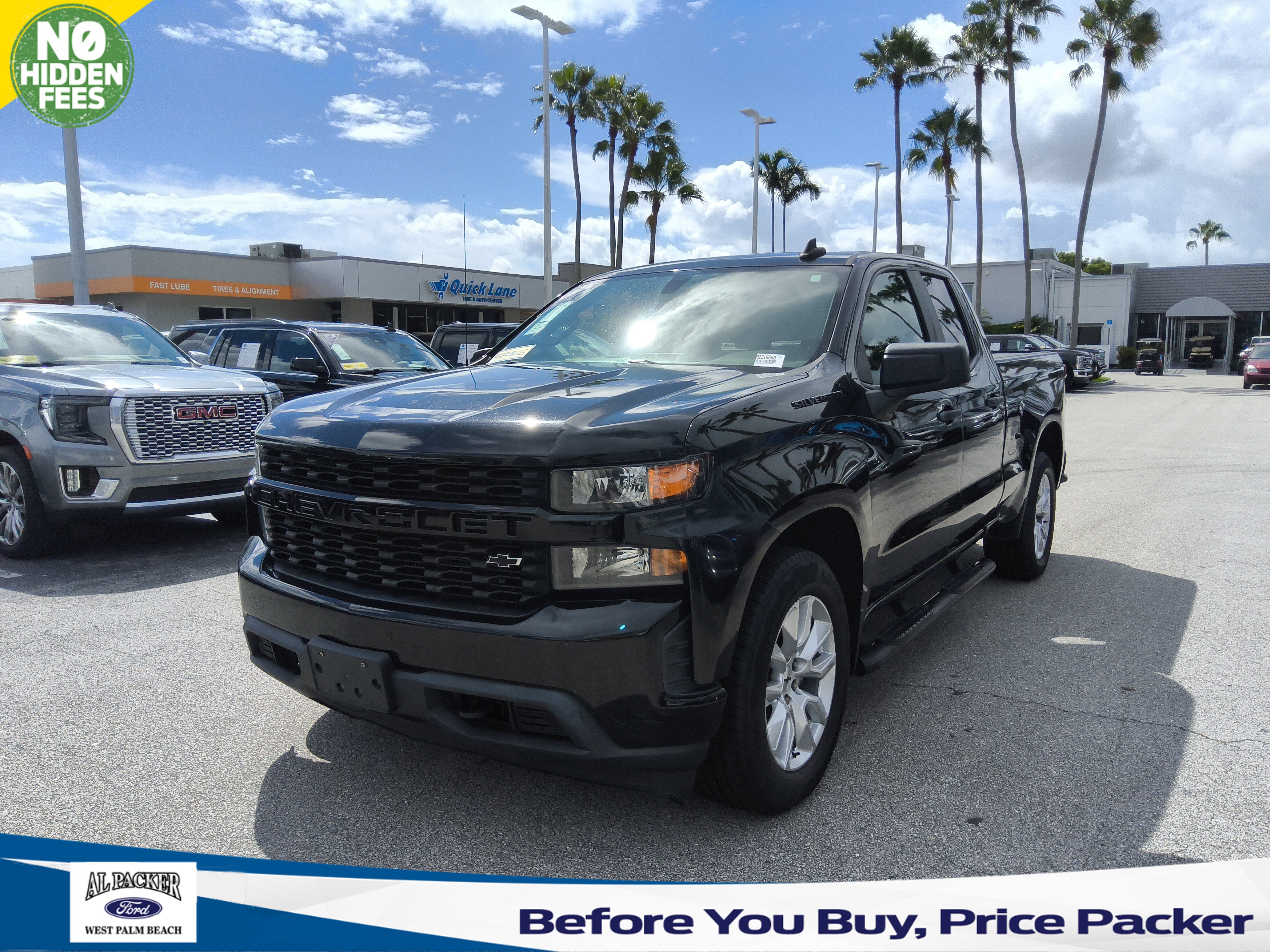 Used 2021 Chevrolet Silverado 1500 Custom w/ LPO, Dark Essentials Package