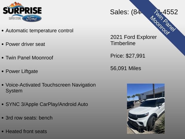 Certified 2021 Ford Explorer Timberline AWD/4WD image 14