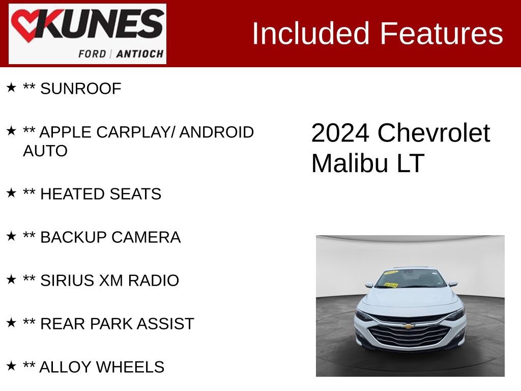 Used 2024 Chevrolet Malibu LT FWD image 3