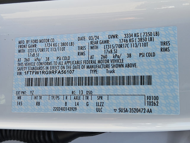 Certified 2024 Ford F150 Raptor AWD/4WD image 34
