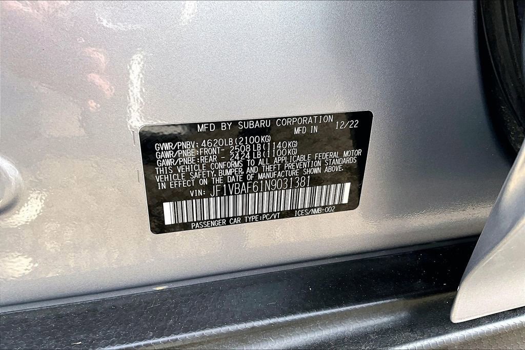 Used 2022 Subaru WRX Premium image 35