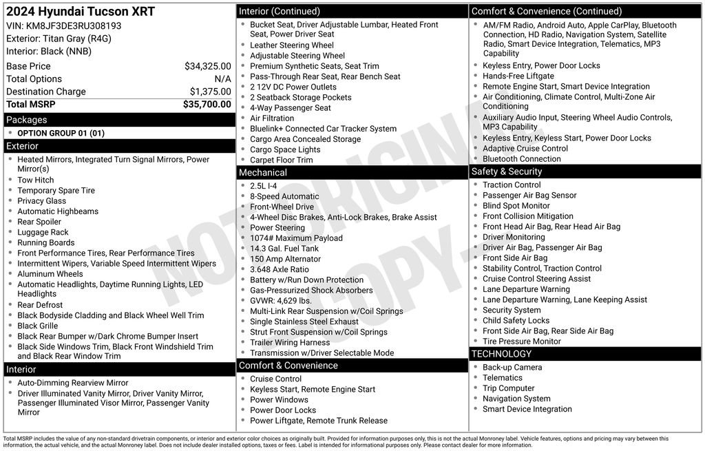 Used 2024 Hyundai Tucson XRT FWD image 27