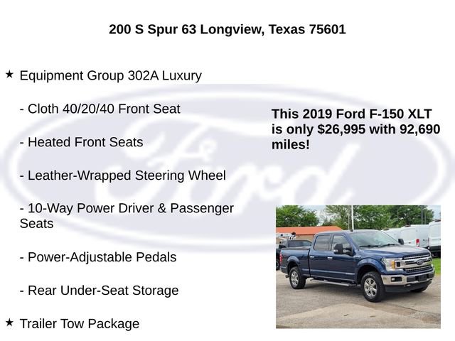 Certified 2019 Ford F150 XLT w/ Equipment Group 302A Luxury image 6