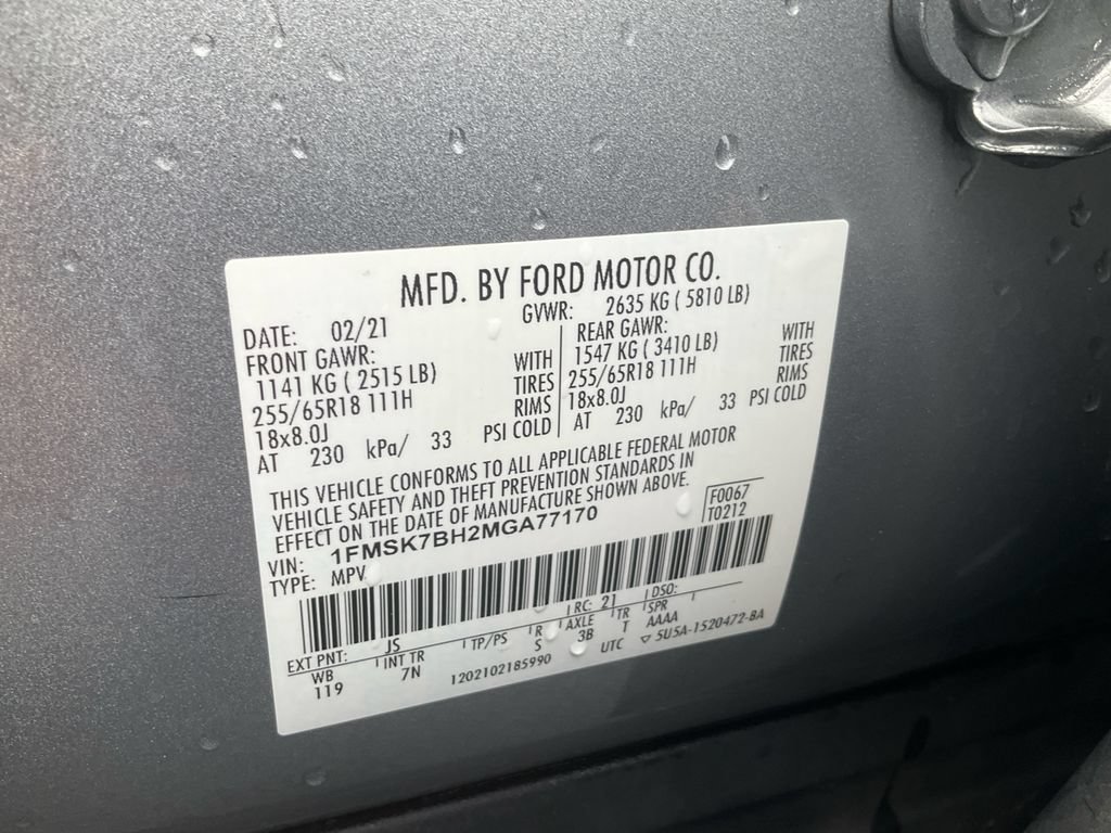 Certified 2021 Ford Explorer 2WD image 18