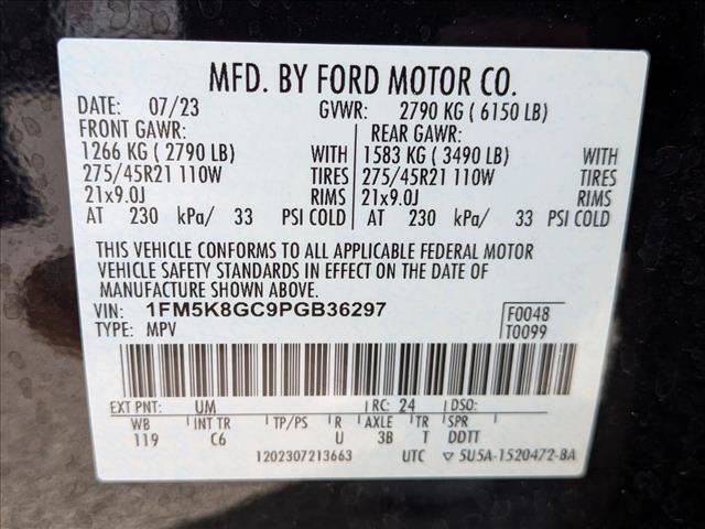 Certified 2023 Ford Explorer ST w/ Equipment Group 401A AWD/4WD image 23