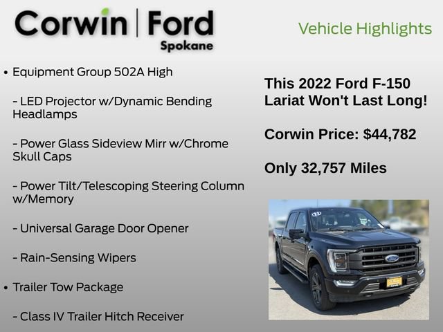 Certified 2022 Ford F150 Lariat w/ Equipment Group 502A High AWD/4WD image 13