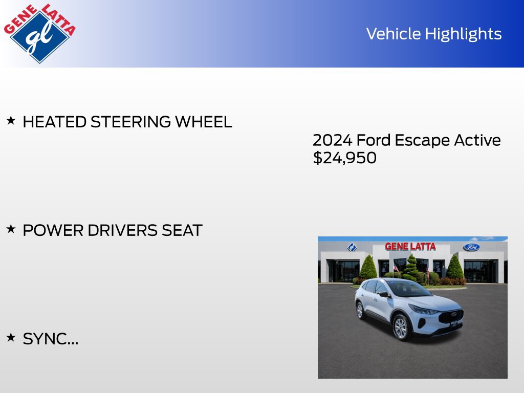 Certified 2024 Ford Escape Active AWD/4WD image 33
