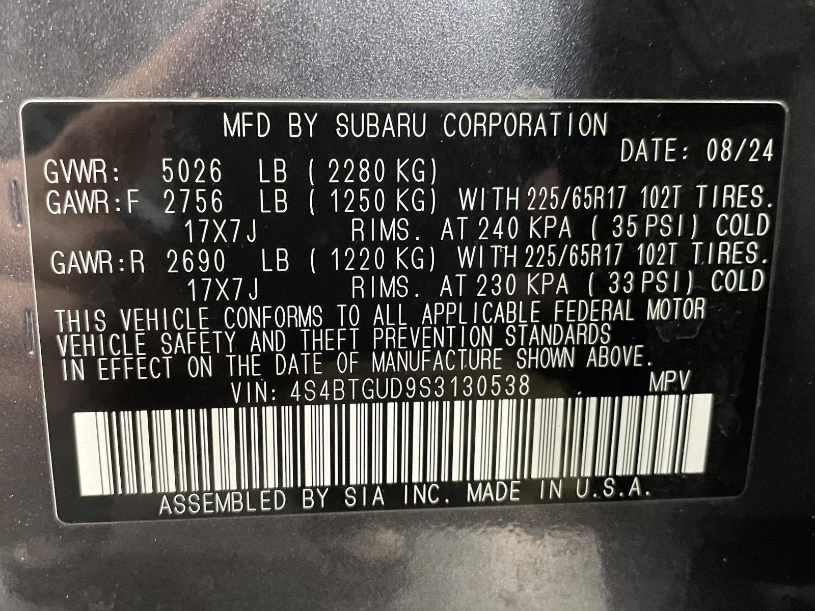 Used 2025 Subaru Outback Wilderness AWD/4WD image 39