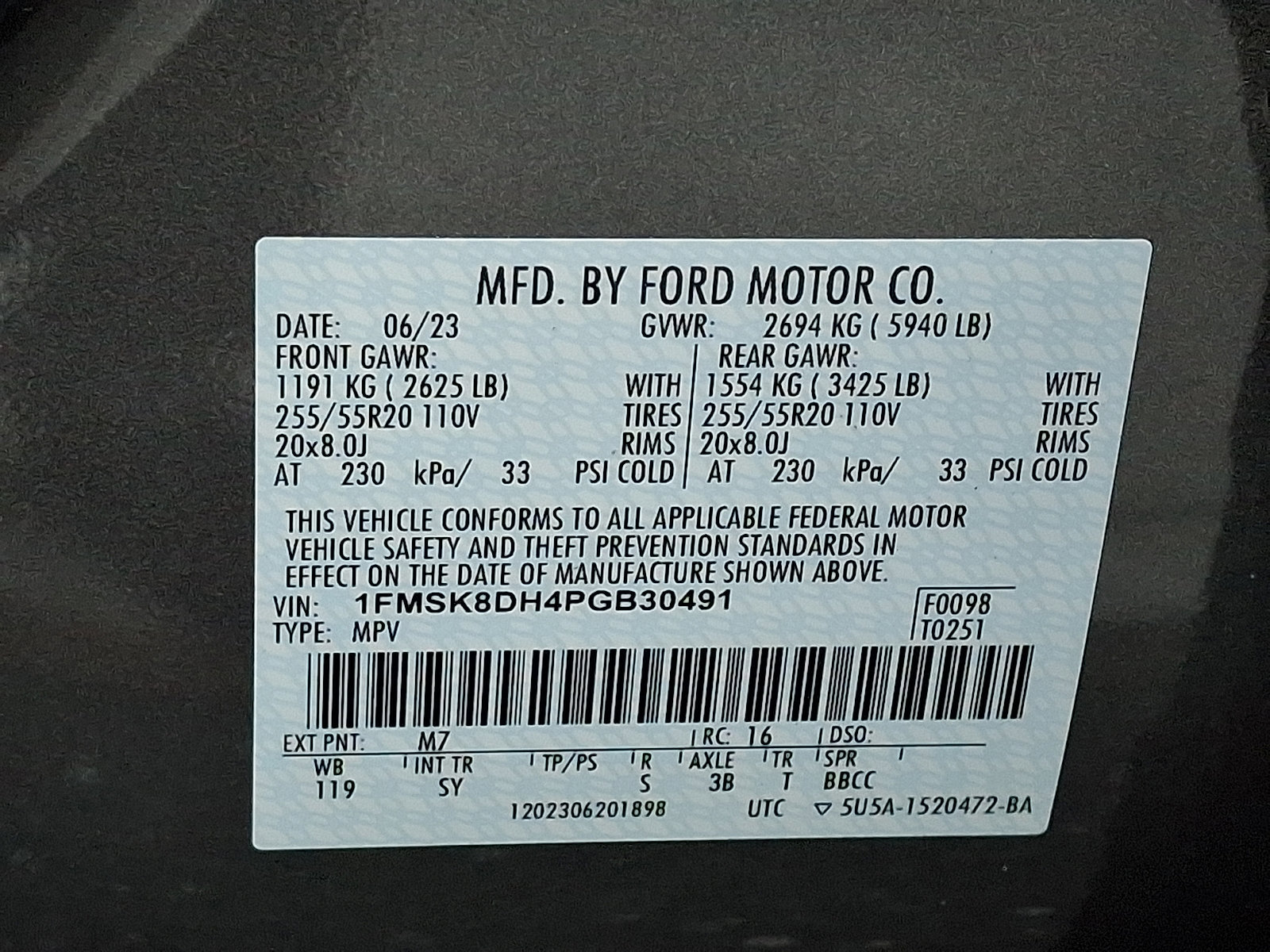 Certified 2023 Ford Explorer XLT w/ Equipment Group 202A AWD/4WD image 26