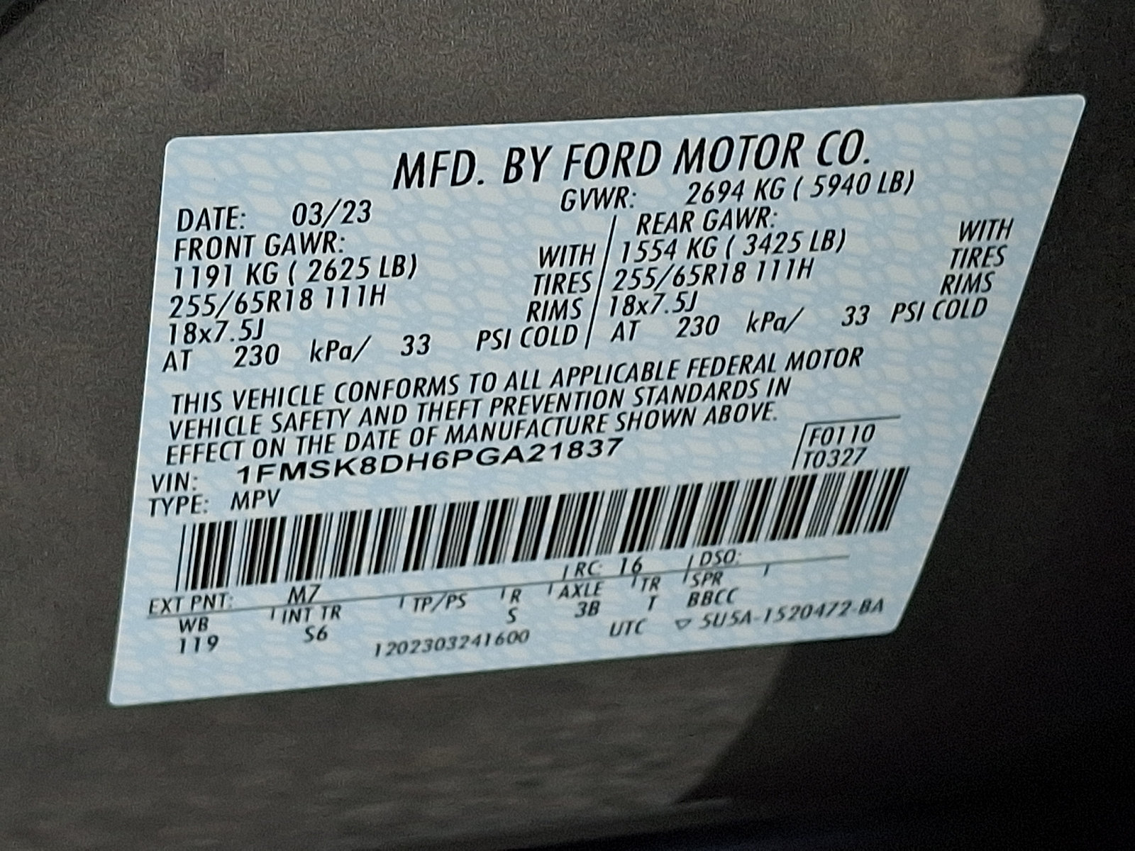 Certified 2023 Ford Explorer XLT w/ Equipment Group 202A AWD/4WD image 30