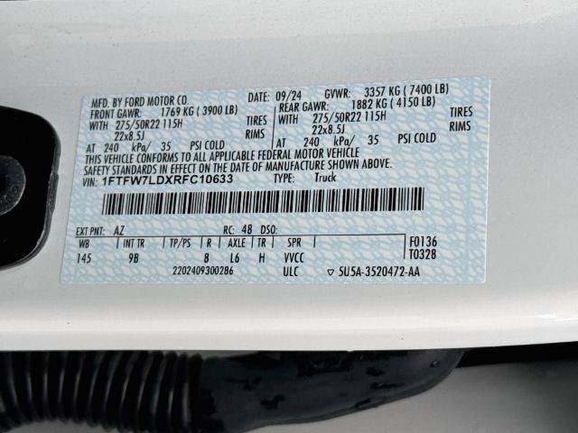 Certified 2024 Ford F150 Platinum w/ Equipment Group 702A High AWD/4WD image 24