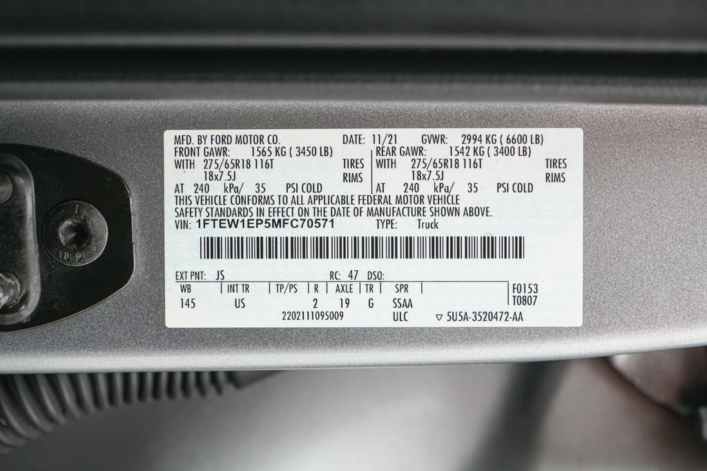 Certified 2021 Ford F150 XLT w/ Equipment Group 302A High AWD/4WD image 24