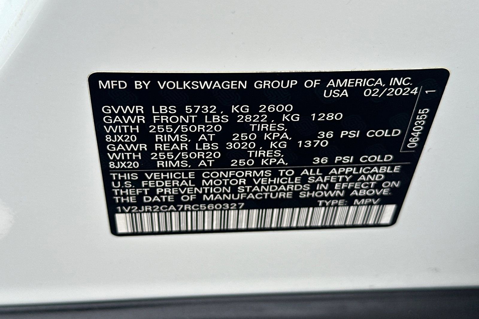 Used 2024 Volkswagen Atlas SE w/ Panoramic Sunroof Package FWD image 29