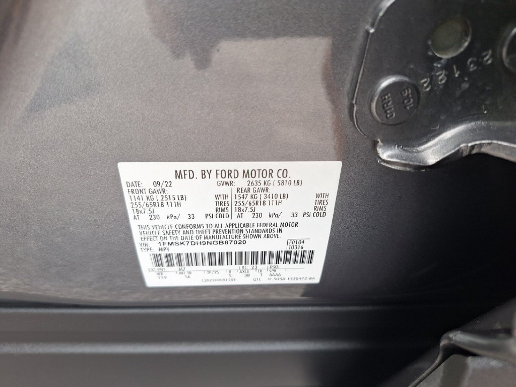 Certified 2022 Ford Explorer XLT w/ Equipment Group 202A RWD image 33