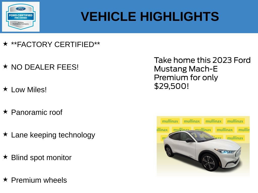 Certified 2023 Ford Mustang Mach-E Premium RWD image 11