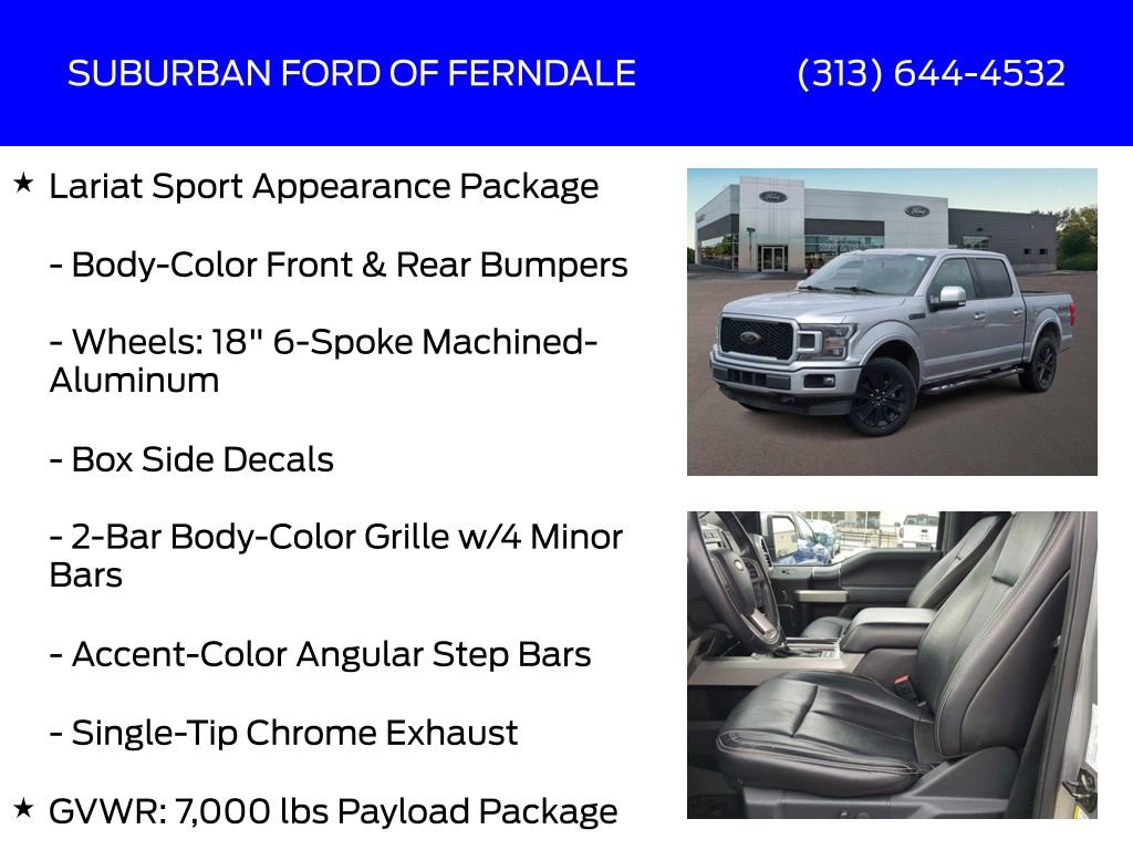 Certified 2020 Ford F150 Lariat w/ Equipment Group 502A Luxury image 21