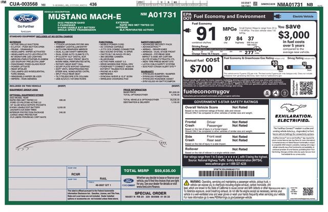 Certified 2022 Ford Mustang Mach-E Premium AWD/4WD image 5