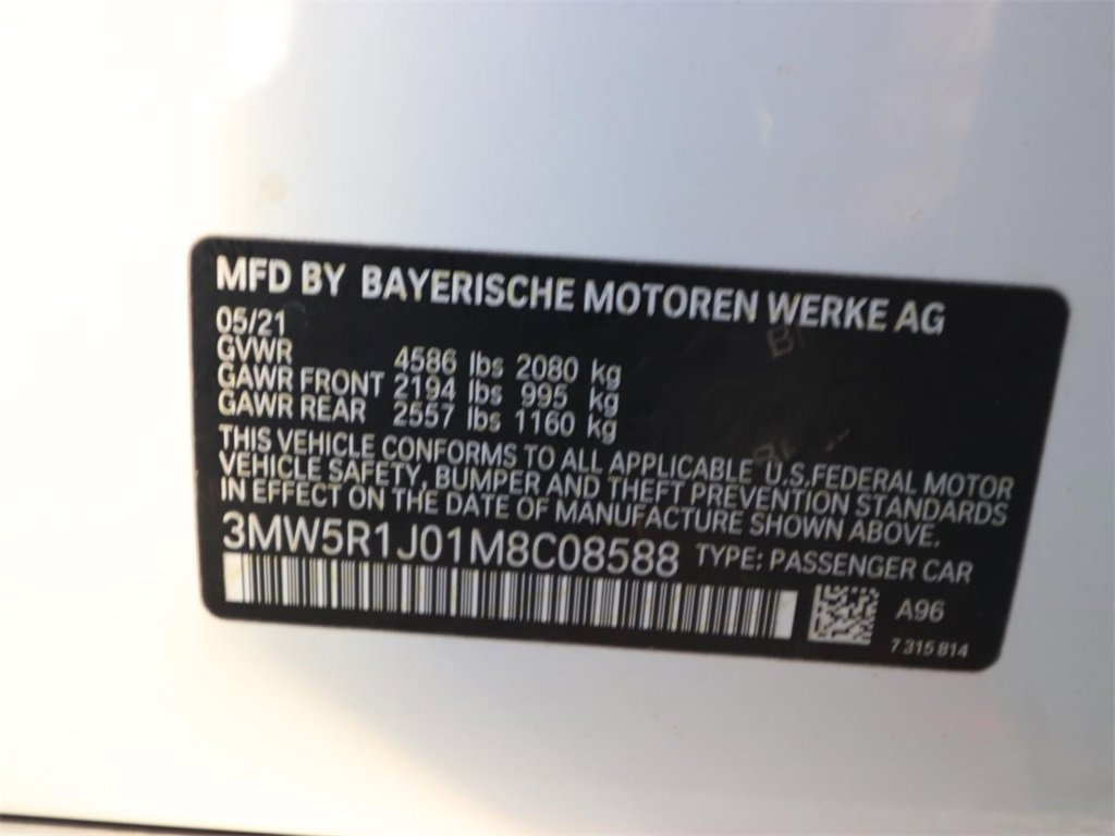 Used 2021 BMW 330i Sedan w/ Convenience Package image 23