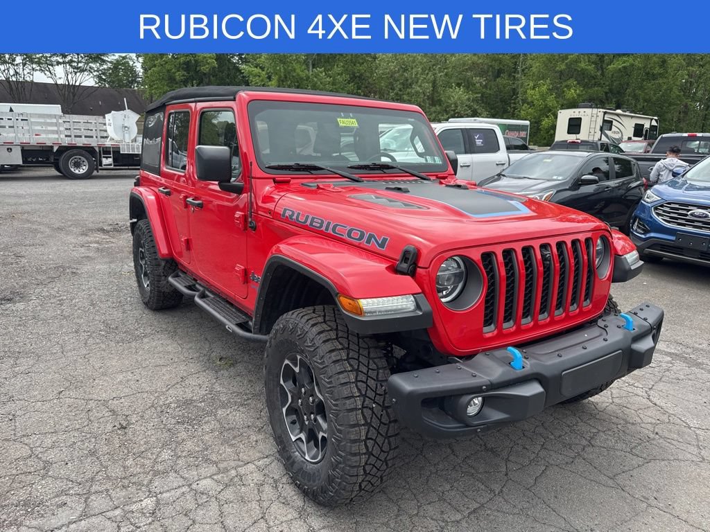 Used 2021 Jeep Wrangler Unlimited Rubicon 4xe w/ Steel Bumper Group AWD/4WD image 3