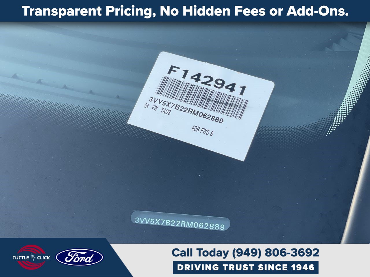 Used 2024 Volkswagen Taos S FWD image 33