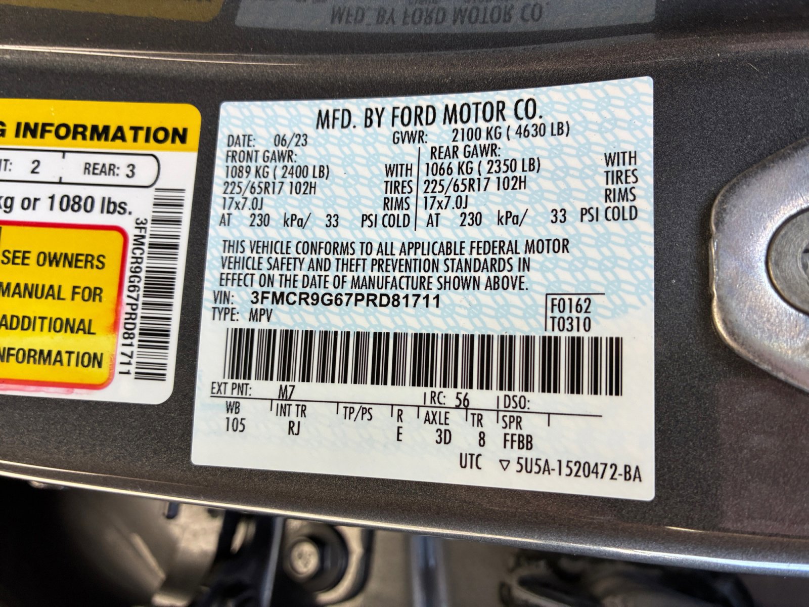 Certified 2023 Ford Bronco Sport Heritage w/ Heritage Convenience Package image 25