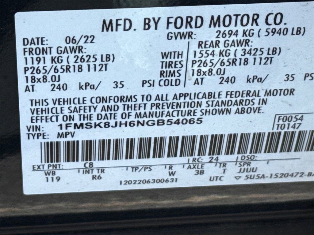 Certified 2022 Ford Explorer Timberline image 36