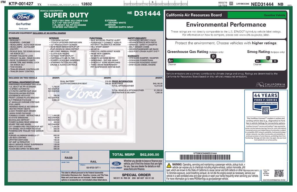 Certified 2022 Ford F350 XLT w/ XLT Premium Package image 8