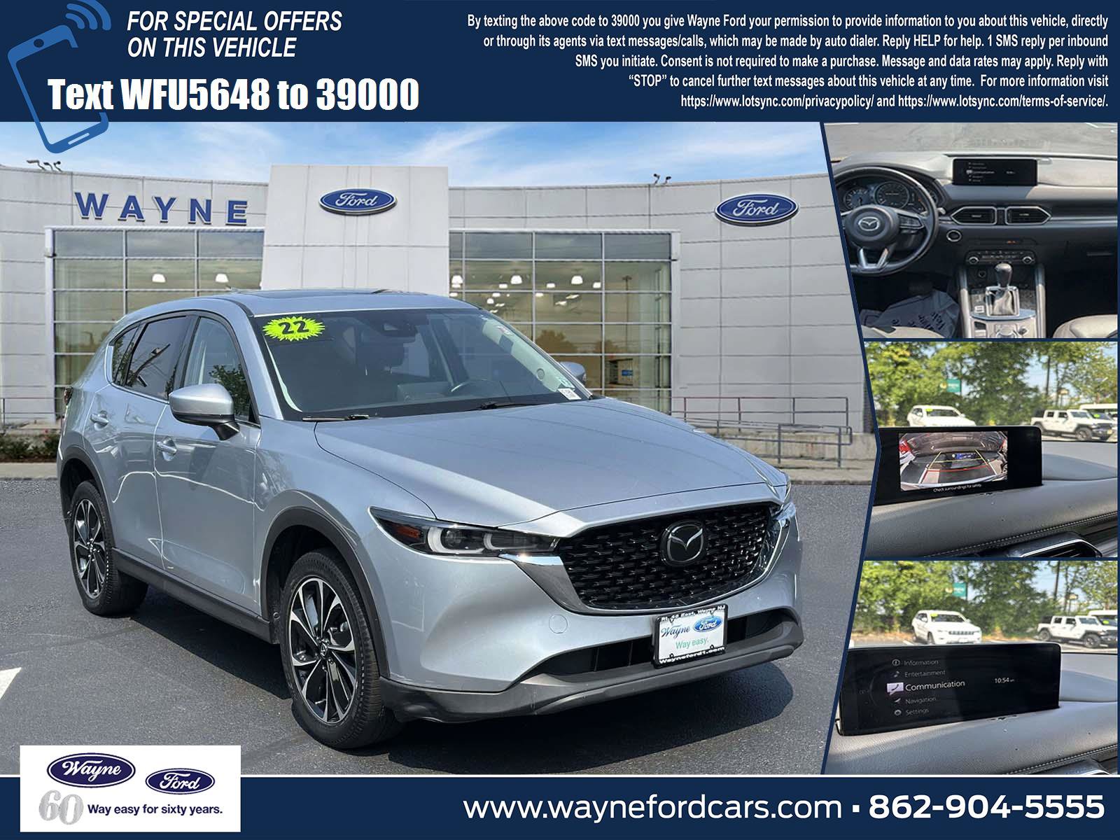 Used 2022 MAZDA CX-5 AWD 2.5 S w/ Premium Package