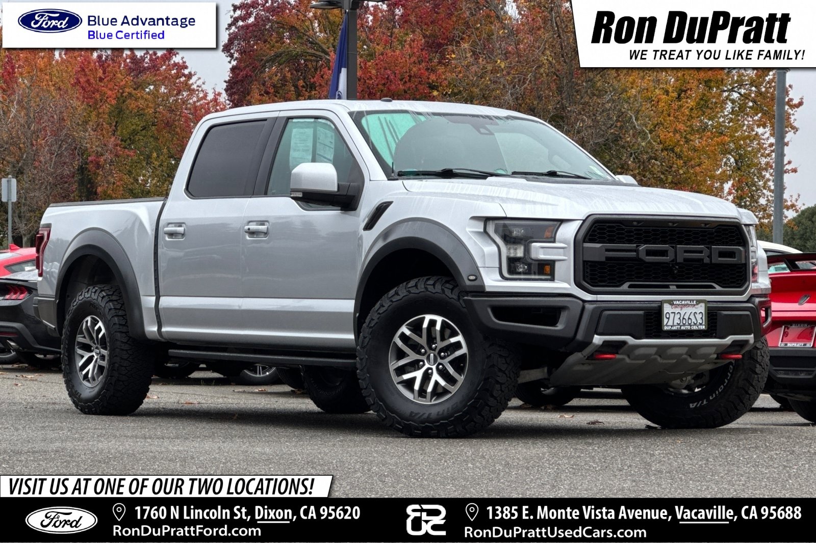 Certified 2018 Ford F150 Raptor w/ Equipment Group 802A Luxury image 1