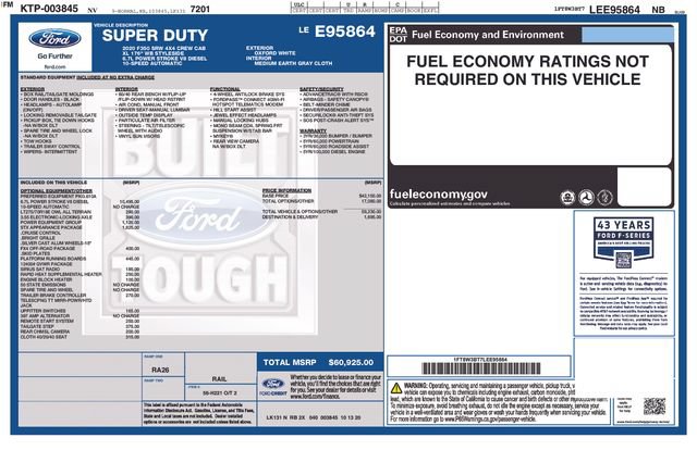 Certified 2020 Ford F350 XL w/ STX Appearance Package AWD/4WD image 35