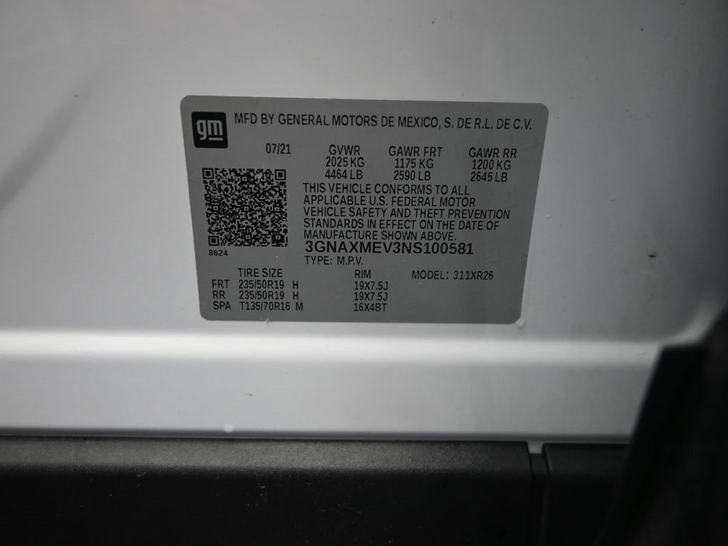 Used 2022 Chevrolet Equinox RS w/ RS Leather Package image 16