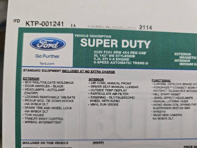 Certified 2020 Ford F250 XL w/ STX Appearance Package image 22