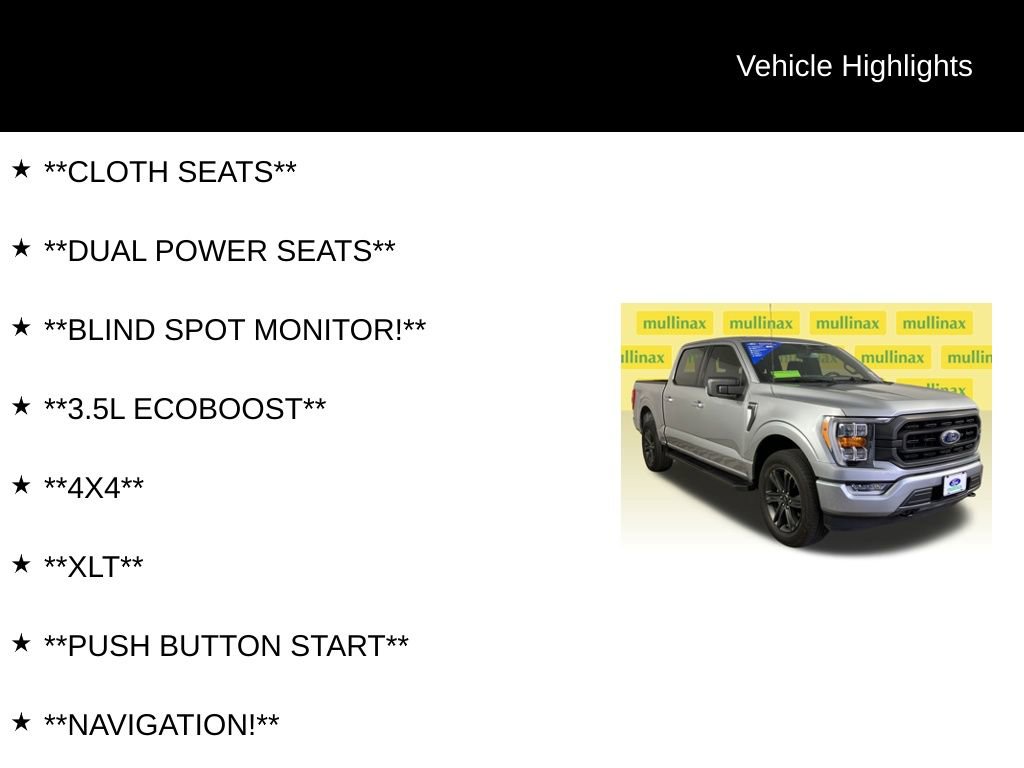 Certified 2023 Ford F150 XLT w/ Equipment Group 302A High image 12