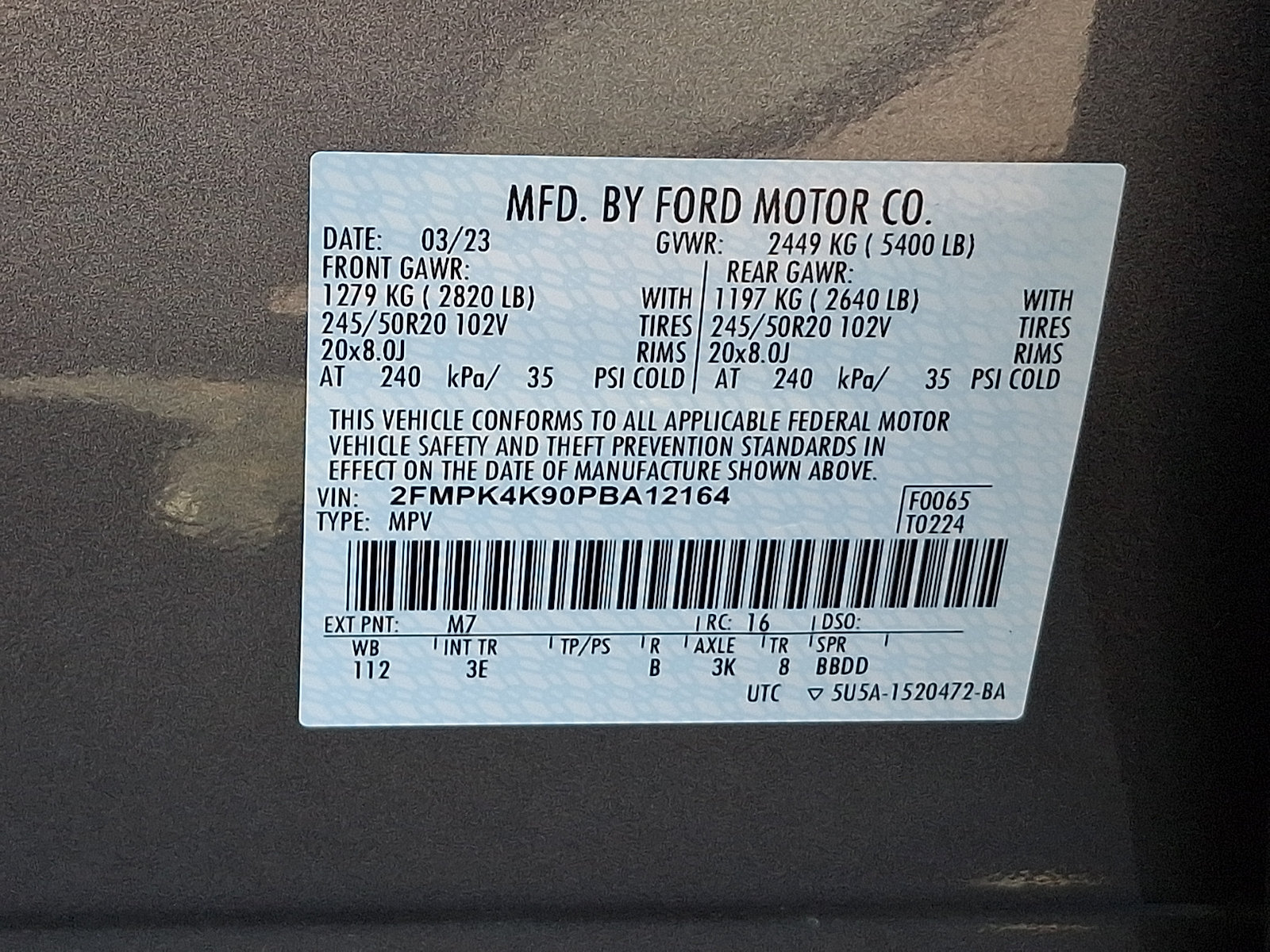 Certified 2023 Ford Edge Titanium AWD/4WD image 28