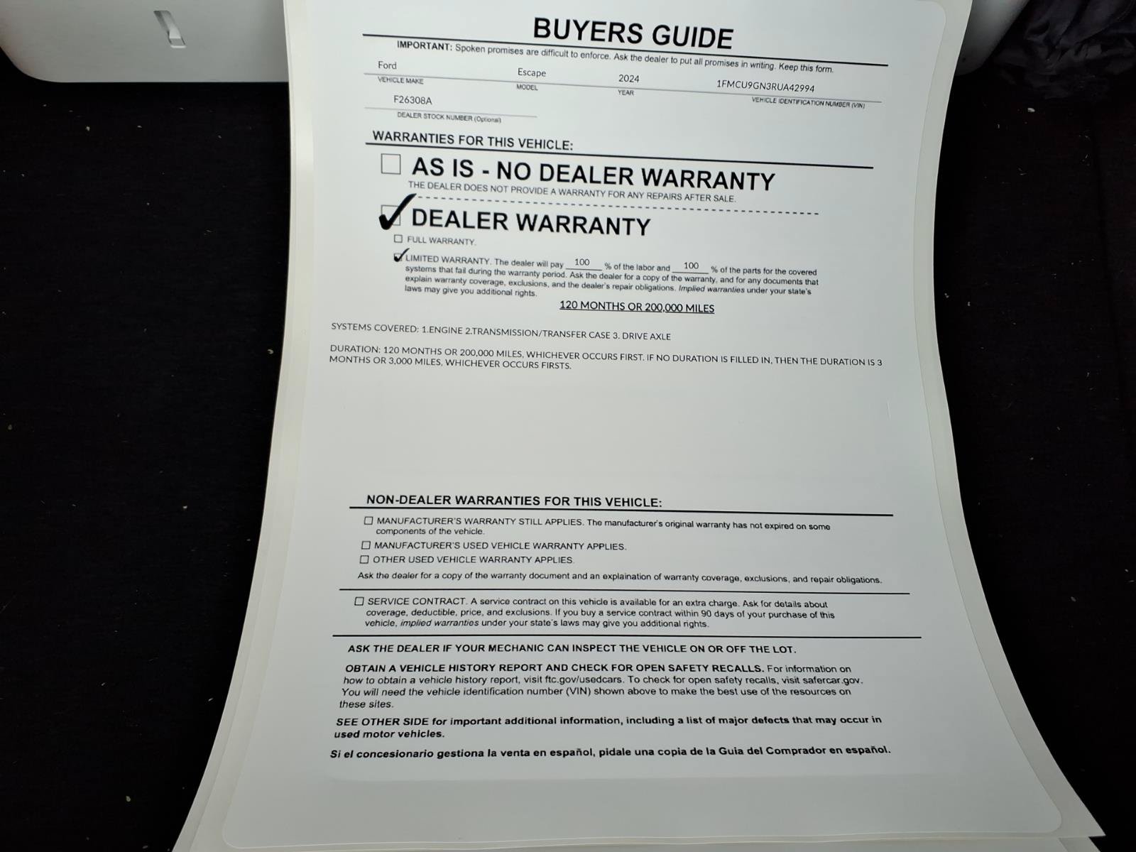 Certified 2024 Ford Escape Active AWD/4WD image 36