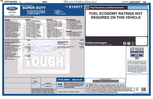 Certified 2020 Ford F450 Platinum w/ FX4 Off-Road Package image 38