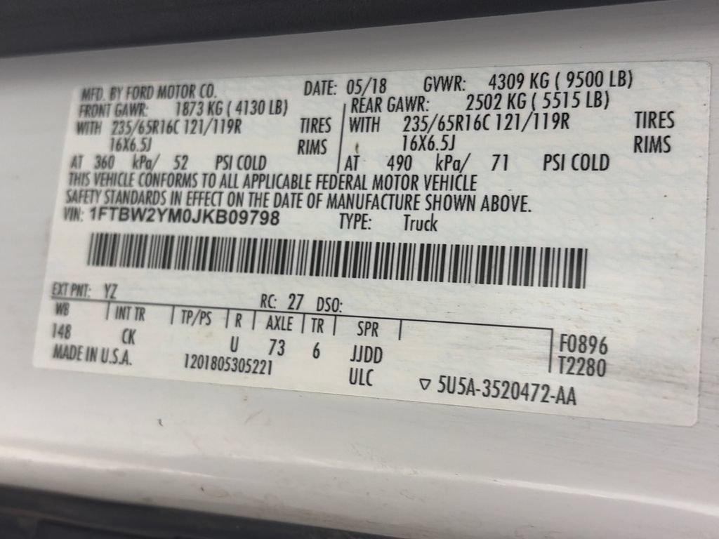 Certified 2018 Ford Transit 350 148 Low Roof RWD image 8