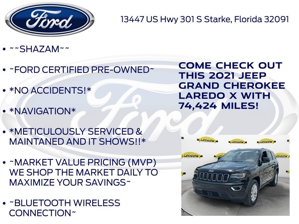 Used 2021 Jeep Grand Cherokee Laredo X AWD/4WD image 6