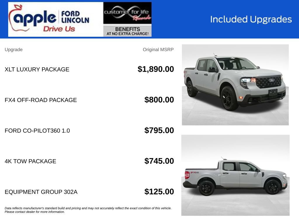 Certified 2025 Ford Maverick XLT w/ XLT Luxury Package AWD/4WD image 4