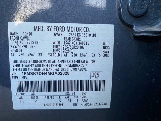Certified 2021 Ford Explorer XLT w/ Equipment Group 202A RWD image 32