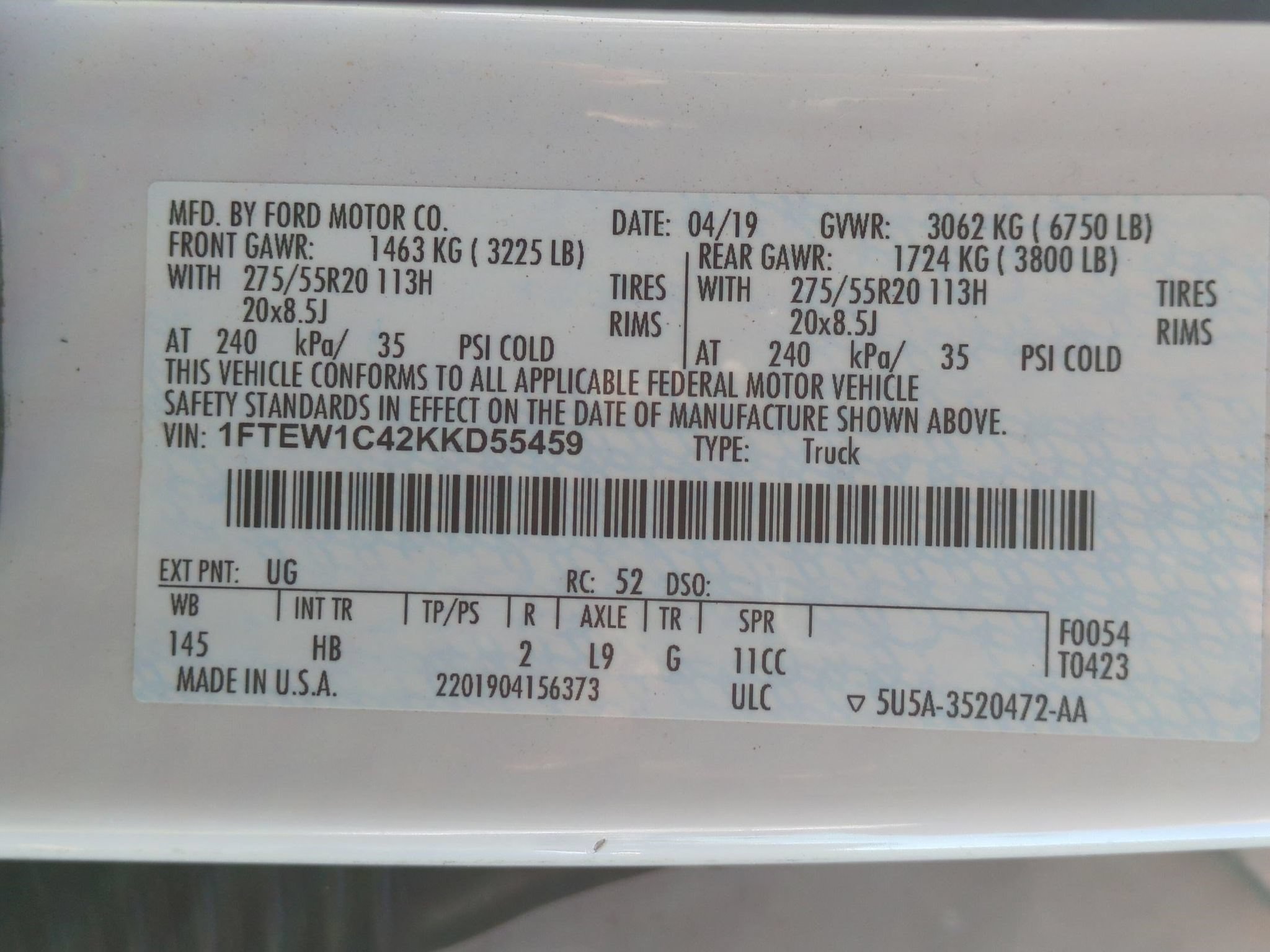 Certified 2019 Ford F150 Lariat RWD image 30