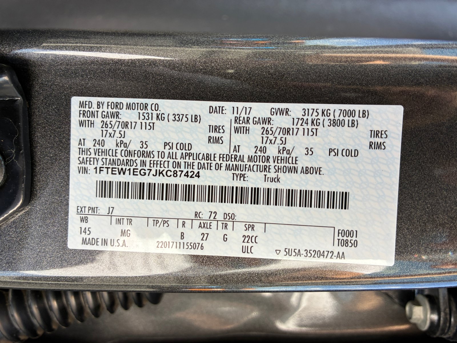 Certified 2018 Ford F150 XLT AWD/4WD image 25